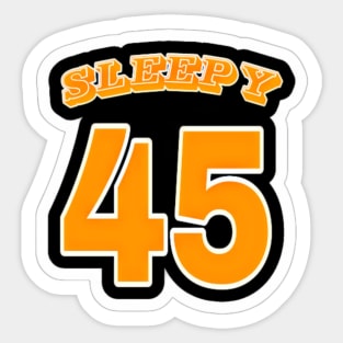 Sleepy 45 - Sticker - Front Sticker